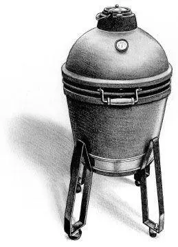 The Big Green Egg a device used for smoking grilling and barbecuing It is - фото 22