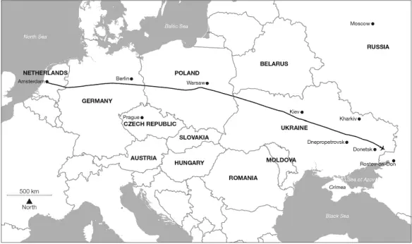 Route taken by MH17 MH17 debris sites Source Dutch Safety Board Chapter 1 - фото 2