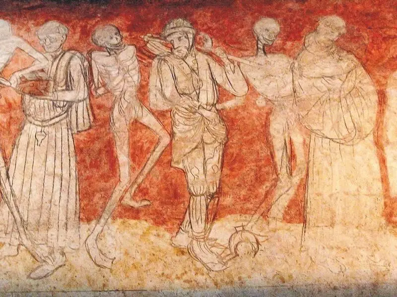 Пляски смерти 1470 Церковь СенРобер Ла ШэзДьё Гюйо Маршан Пляски смерти - фото 42
