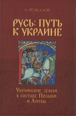 Александр Речкалов Русь: путь к Украине. Украинские земли в составе Польши и Литвы. Книга 1 обложка книги