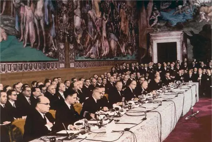Подписание Римских договоров 25 марта 1957 г создание Европейского - фото 82
