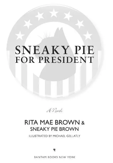 Sneaky Pie for President is a work of fiction Names characters places and - фото 2