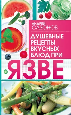 Андрей Сазонов Душевные рецепты вкусных блюд при язве обложка книги