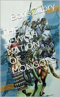 Boris Zubry The Jewish Nation of Mongols обложка книги