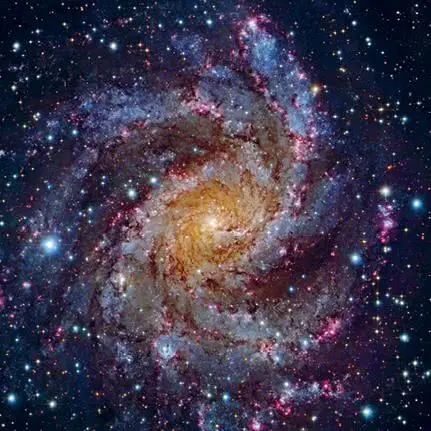 Галактика NGC 6946 называемая Фейерверк фотография NASA Гигантское - фото 2