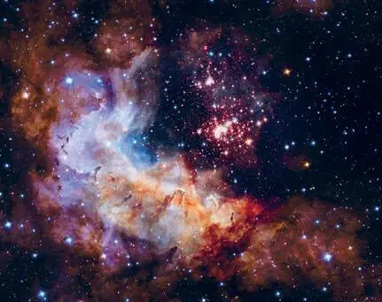 Гигантское звездное скопление Вестерлунд2 в Млечном Пути фотография NASA - фото 3