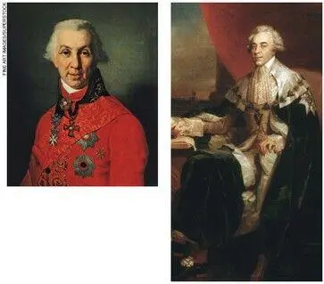 The Courtiers Gavriil Derzhavin above left poet and politician and family - фото 41