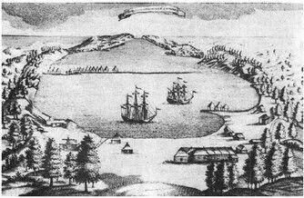 View of Avacha Bay and the settlement of Petropavlovsk of Kamchatka 1740 This - фото 5