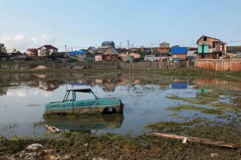 The village of Khuzhir is becoming a popular tourist destination but parts of - фото 111