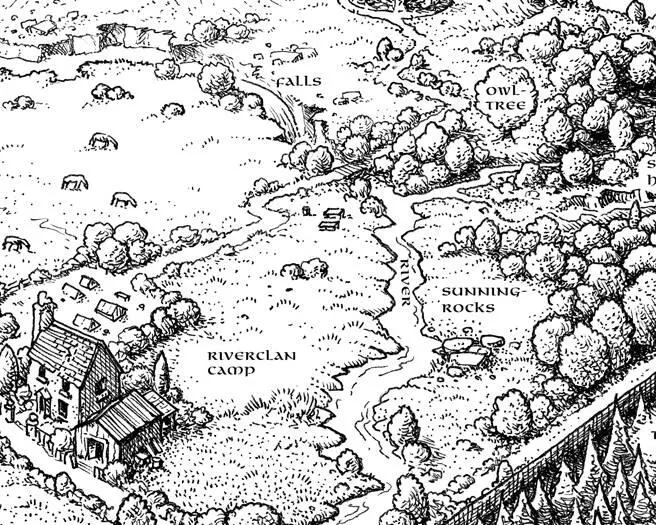 1 RiverClan campThis welldrained island is circled by gently rustling reeds - фото 25