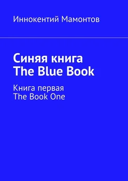 Иннокентий Мамонтов Синяя книга. The Blue Book. Книга первая обложка книги