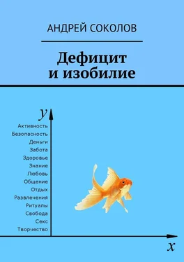 Андрей Соколов Дефицит и изобилие обложка книги