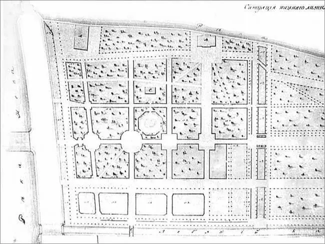 Фрагмент плана Летнего сада архитектора ВП Писцова 1820 г А создавать на - фото 267