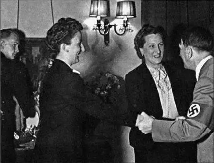 In the Reich Chancellery Christa Schroeder and Gerda Daranowski congratulate - фото 5
