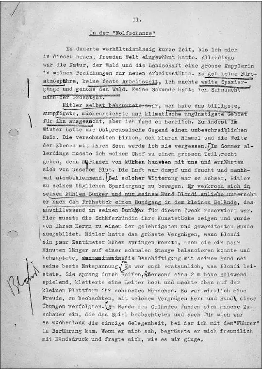 Traudl Junges original typescript of 1947 COPYRIGHT Copyright 2002 2011 - фото 15