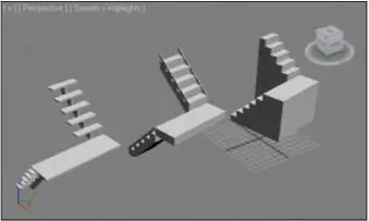 Рис 220 Варианты U подобной лестницы Straight Stair Прямая лестница - фото 130