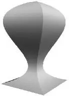 Рис 361 Форма выдавленного Рис 360 Опция Curved Sidesсо скосом объекта - фото 328