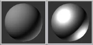 Рис 59 Две текстуры в слотах с разными значениями силы блика Рис 510 - фото 408
