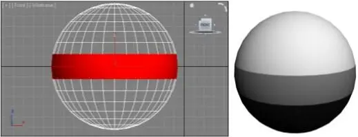 Рис 585 Выделен средний блок полигонов Рис 586 В отношении одной сферы - фото 488