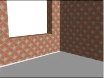 Рис 593 Нанесена текстура обоев Рис 594 Добавлена текстура пола 7 - фото 495
