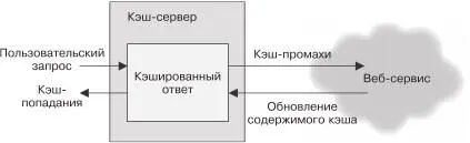 Рис 54 Работа кэширующего сервера Для наших целей воспользуемся кэширующим - фото 34