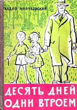 Аркадий Минчковский Десять дней одни втроем (рассказ одной девочки) обложка книги