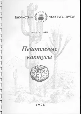 Адам Готтлейб Пейотлевые кактусы обложка книги