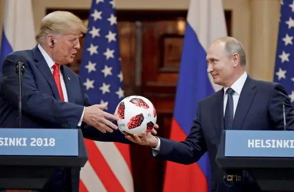 24 Putin Passes the Ball At the July 2018 Helsinki summit held the day after - фото 58