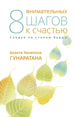 Бханте Хенепола Гунаратана Восемь внимательных шагов к счастью. Следуя по стопам Будды обложка книги