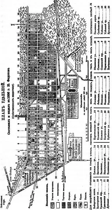 Карта Удельной составленная и изданная в 1886 г HH Федотовым В комплекс - фото 17