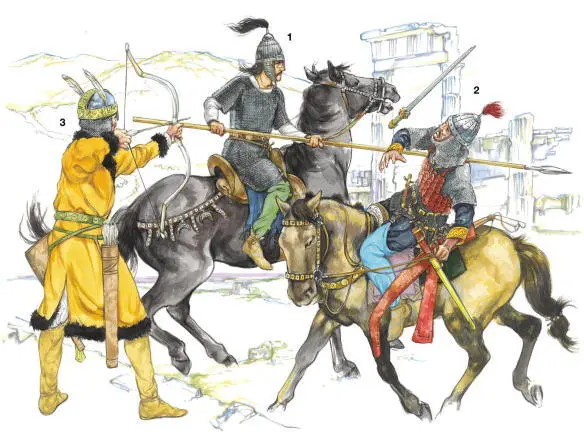 1 Alan armoured cavalryman 5th C 2 Eastern Hun armoured cavalryman 4th5th - фото 37