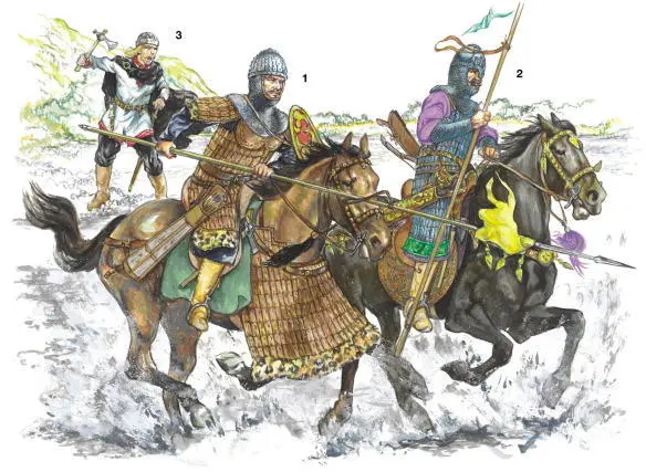 1 Turkic armoured cavalryman 7th C 2 Magyar nobleman late 9thearly 10th Cs - фото 41