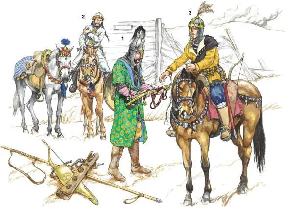 1 Khazar commander surrendering 2 Khazar warrior 3 Rus leader H1 Khazar - фото 46