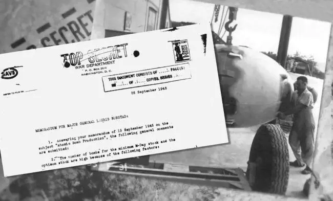 1948 г Меморандум Пентагона о количестве атомных бомб для атаки СССР 1948 г - фото 1