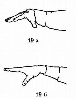 Указательный палец Сначала немного поднимите палец вверх рис 20 а затем - фото 17
