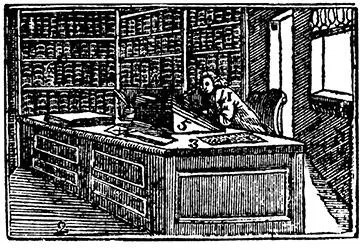 Измененное изображение книжной лавки из книги Яна Коменского 1677 Orbis - фото 165