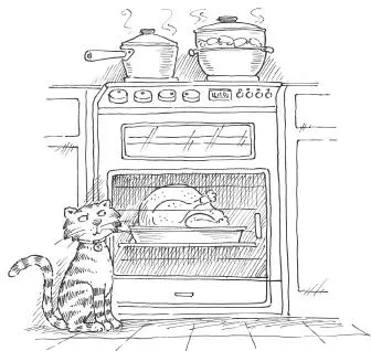 Anyhow once it was safely in the oven out of my reach the four of them went - фото 34
