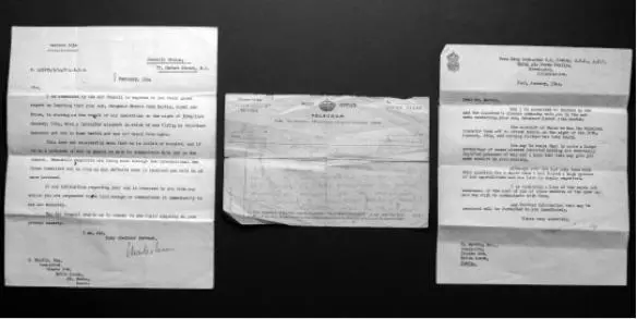 Right and left Two letters from the Air Ministry informing Johns family that - фото 12