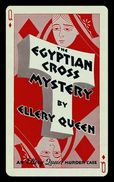 Эллери Куин The Egyptian Cross Mystery обложка книги