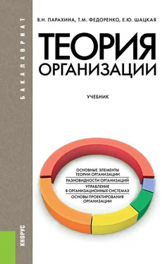 Валентина Парахина Теория организации обложка книги