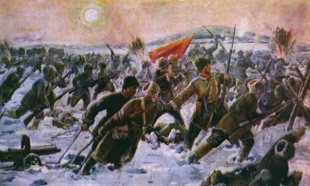 ВОЛОЧАЕВСКИЙ БОЙ С картины Е О Машкевич Тактическим ключом обороны врага - фото 129