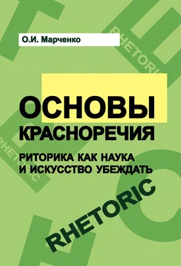 Ольга Марченко Основы красноречия. Риторика как наука и искусство убеждать обложка книги