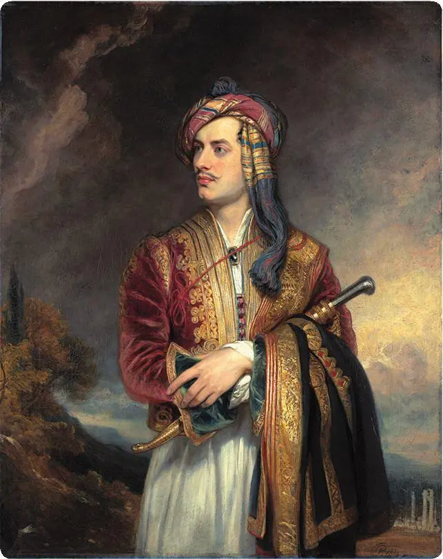 Томас Филлипс Лорд Байрон в албанской одежде 1813 Ок 1835 года - фото 185