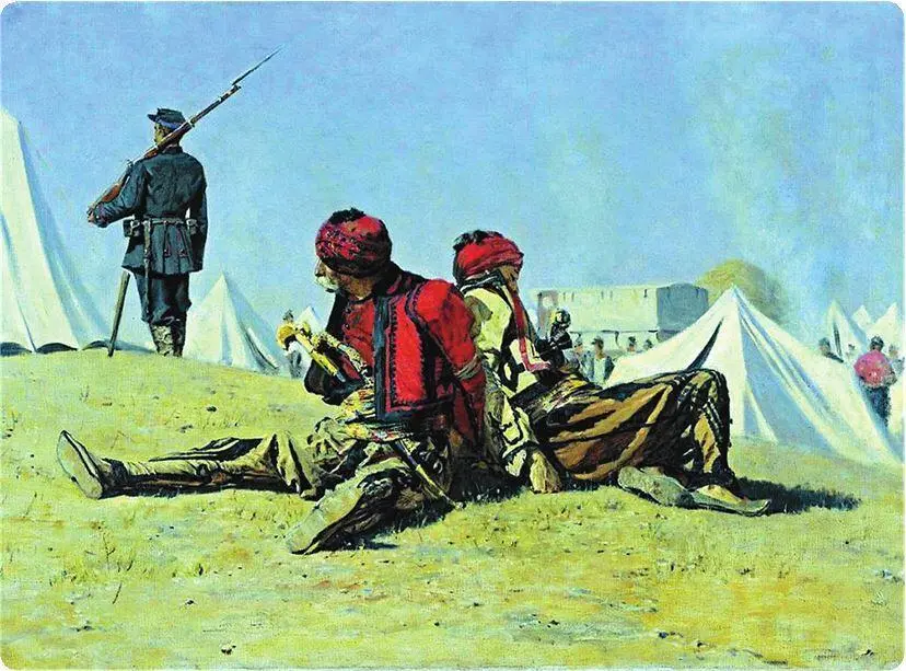 Василий Верещагин Два ястреба Башибузуки 1878 год Национальная картинная - фото 194