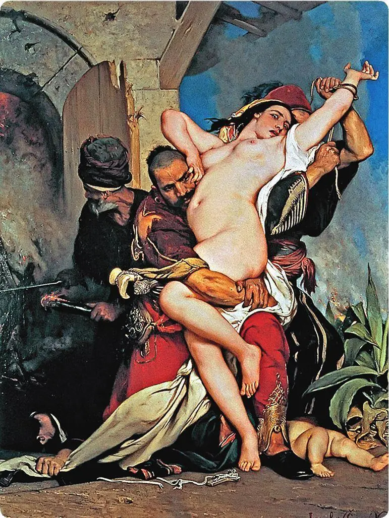 Ярослав Чермак Похищение герцеговской женщины 1861 год Амедео Прециози - фото 196