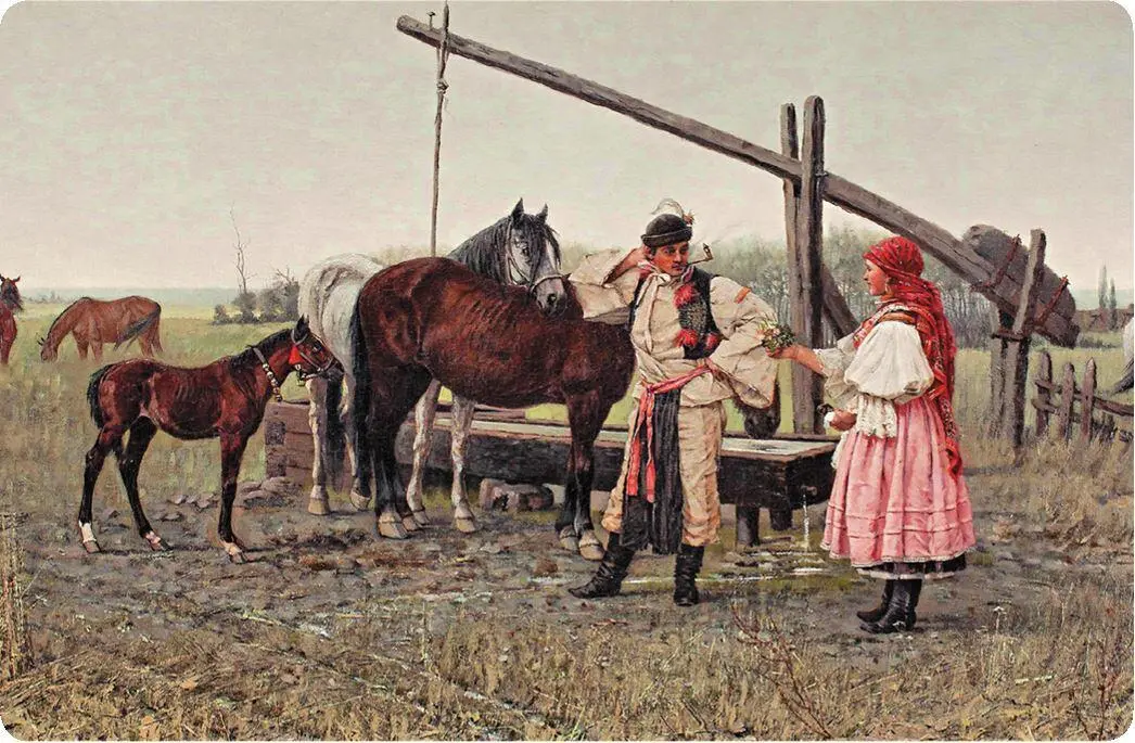 Ярослав Вешин Встреча у колодца 1885 год Алоис Шенн Рынок в Сараеве - фото 198