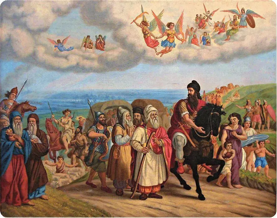 Николай Павлович Хан Аспарух с дружиной на пути к Дунаю 1860е годы - фото 202