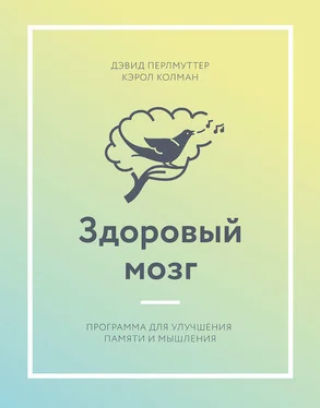 Дэвид Перлмуттер Здоровый мозг. Программа для улучшения памяти и мышления обложка книги