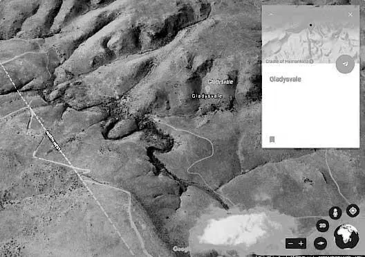 Снимок экрана пещеры Гладисвале в Южной Африке из Google Earth Затем в 2008 - фото 25