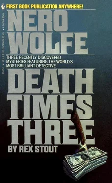 Рекс Стаут Death Times Three обложка книги